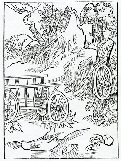 Vom Weg des Glücks und der Güte und von der Strafe, die den Sündern bevorsteht, Illustration aus Alexander Barclays englischer Übersetzung von 